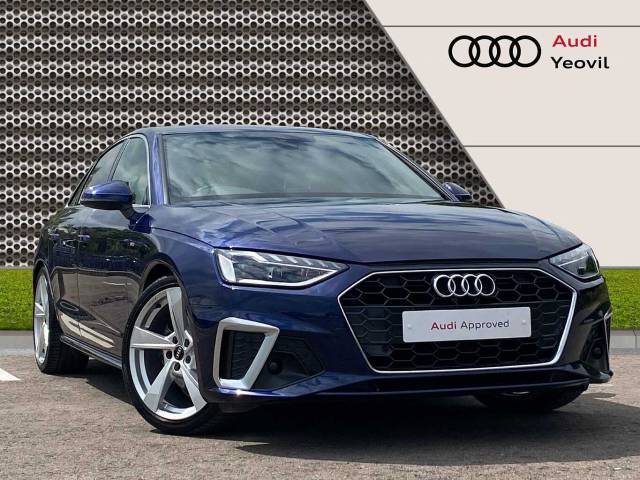 Audi A4 Saloon 2.0 (O) S line 35 TDI  163 PS S tronic Saloon Diesel Navarra Blue Metallic