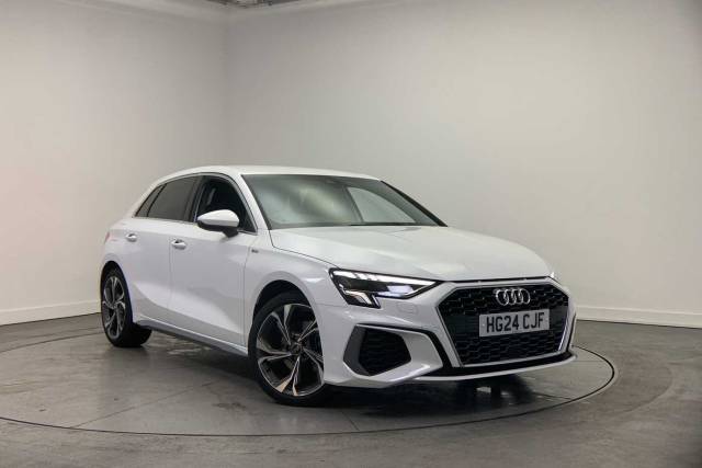 Audi A3 Sportback 1.0 S line 30 TFSI  110 PS S tronic Hatchback Petrol Ibis White