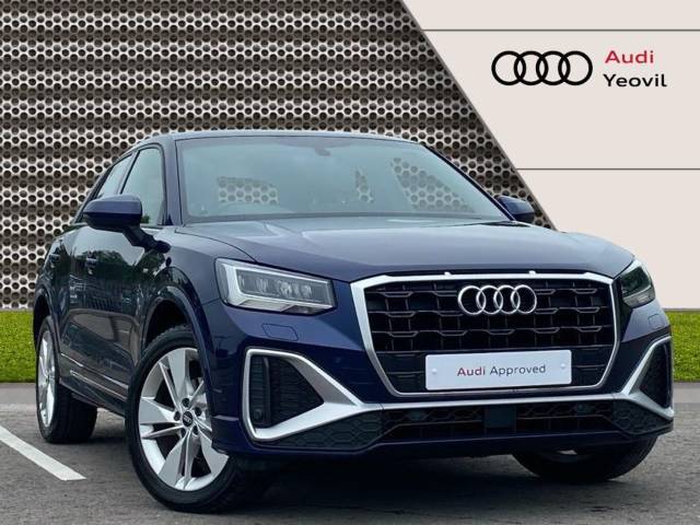 Audi Q2 1.0 S line 30 TFSI  110 PS 6-speed Hatchback Petrol Navarra Blue Metallic