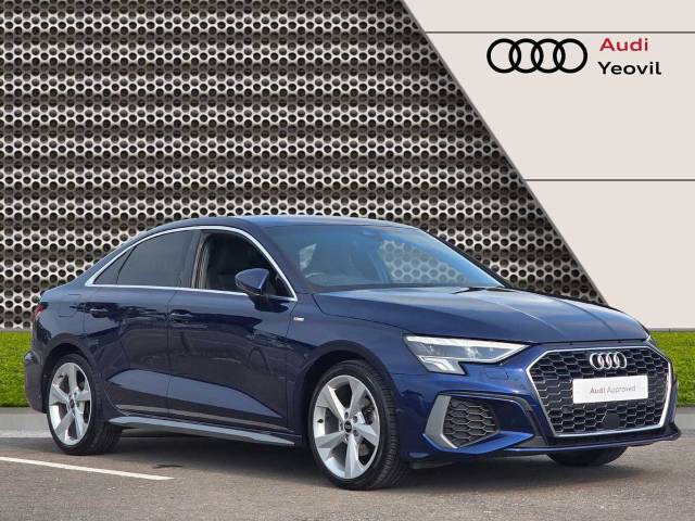 Audi A3 Saloon 1.5 S line 35 TFSI  150 PS 6-speed Saloon Petrol Navarra Blue Metallic