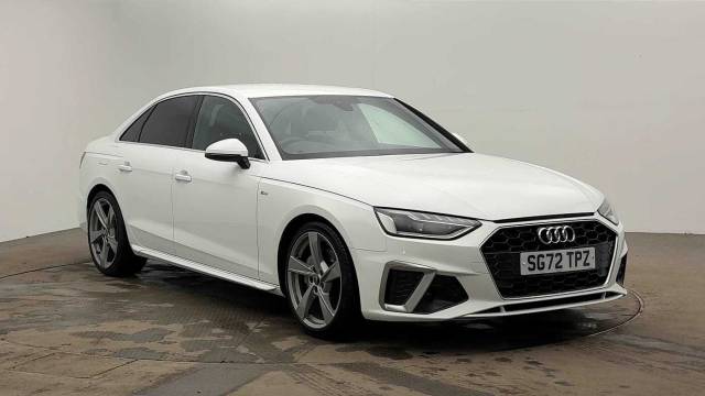 Audi A4 Saloon 2.0 S line 40 TFSI  204 PS S tronic Saloon Petrol Ibis White