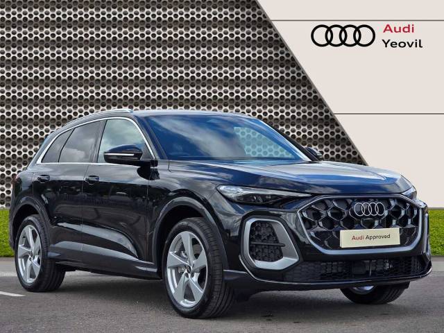 Audi Q5 SUV S line e-hybrid quattro 299 PS S tronic 4x4 vehicle Hybrid Mythos black, metallic