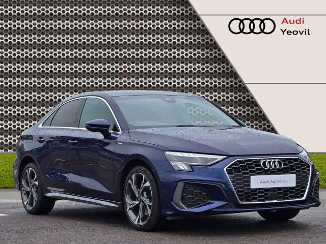 Audi A3 Saloon 1.5 S line 35 TFSI  150 PS 6-speed Saloon Petrol Navarra Blue Metallic