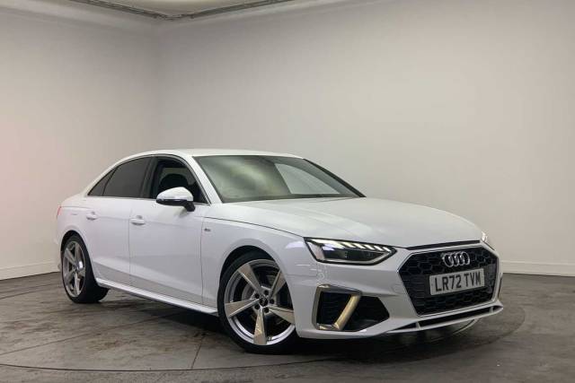 Audi A4 Saloon 2.0 S line 40 TFSI  204 PS S tronic Saloon Petrol Ibis White