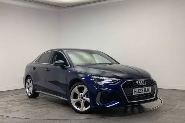 Audi A3 Saloon 1.5 S line 35 TFSI  150 PS S tronic Saloon Petrol Navarra blue, metallic