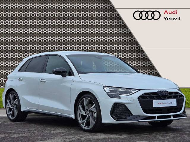 Audi A3 Sportback 1.5 Black Edition 35 TFSI  150 PS S tronic Hatchback Petrol Glacier white, metallic