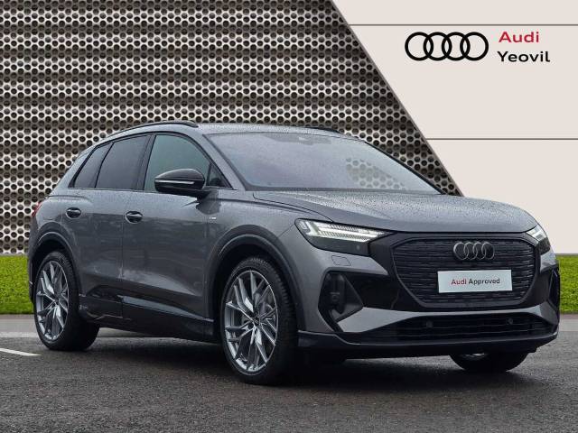 Audi Q4 e-tron Q4  Black Edition 45 e-tron quattro 210,00 kW 4x4 vehicle Electric Typhoon grey, metallic