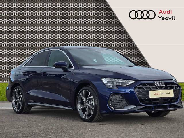 Audi A3 Saloon 1.5 S line 35 TFSI  150 PS S tronic Saloon Petrol Navarra blue, metallic