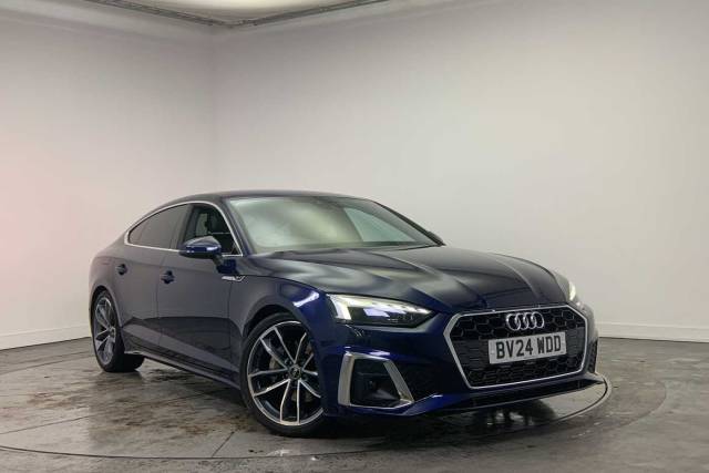 Audi A5 Sportback 2.0 S line 40 TFSI  204 PS S tronic Hatchback Petrol Navarra Blue Metallic