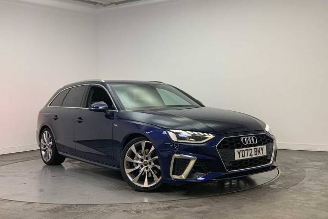 Audi A4 Avant 2.0 Avant S line 40 TFSI  204 PS S tronic Estate Petrol Navarra Blue Metallic