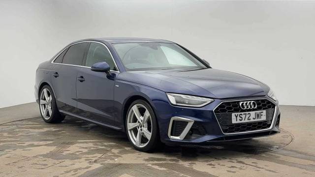 Audi A4 Saloon 2.0 S line 35 TFSI  150 PS S tronic Saloon Petrol Navarra Blue Metallic