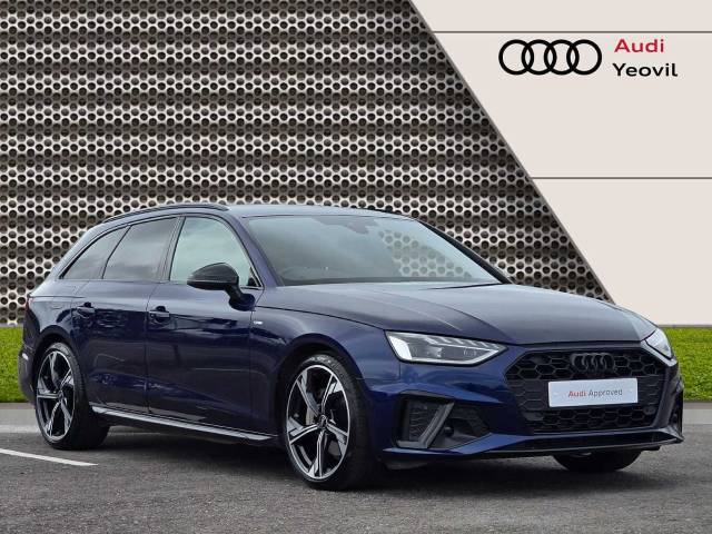 Audi A4 Avant 2.0 Avant Black Edition 40 TFSI  204 PS S tronic Estate Petrol Navarra Blue Metallic