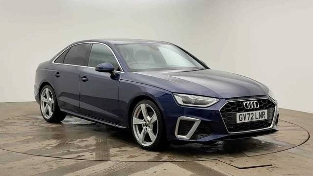 Audi A4 Saloon 2.0 S line 35 TFSI  150 PS S tronic Saloon Petrol Navarra Blue Metallic
