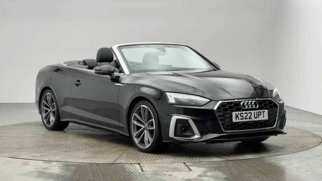 Audi A5 Cabriolet 2.0 S line 35 TFSI  150 PS S tronic Sports car Petrol Mythos Black Metallic