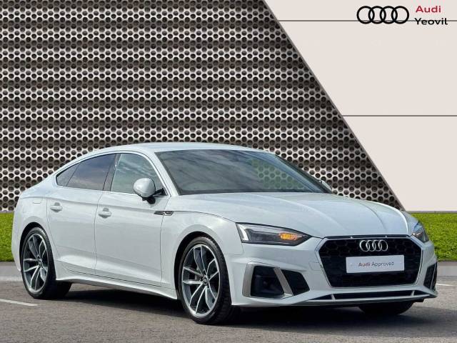 Audi A5 Sportback 2.0 S line 40 TFSI  204 PS S tronic Hatchback Petrol Glacier White Metallic