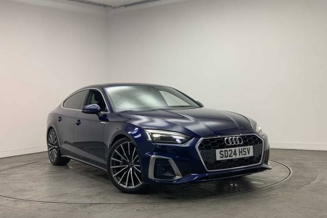 Audi A5 Sportback 2.0 S line 40 TFSI  204 PS S tronic Hatchback Petrol Navarra Blue Metallic