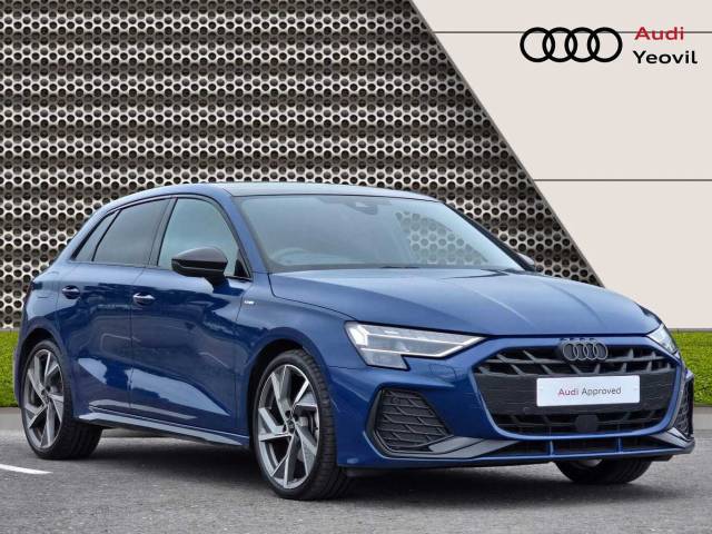 Audi A3 Sportback 1.5 Black Edition 35 TFSI  150 PS S tronic Hatchback Petrol Ascari Blue Metallic