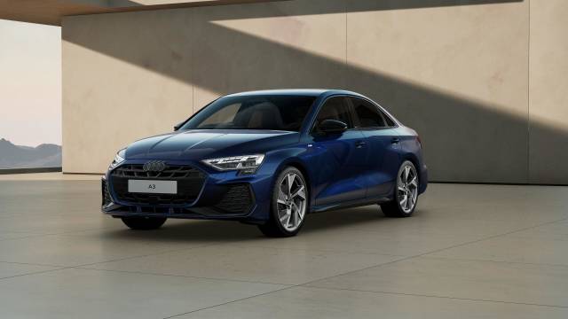 Audi A3 Saloon 1.5 AUDI A3 Saloon Black Edition TFSI 150 PS S tronic Saloon Petrol Navarra blue, metallic