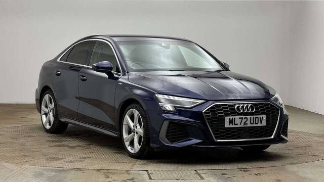 Audi A3 Saloon 1.0 S line 30 TFSI  110 PS 6-speed Saloon Petrol Navarra blue, metallic