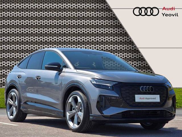 Audi Q4 Sportback e-tron Q4 Sportback Black Edition 40 e-tron  150,00 kW 4x4 vehicle Electric Typhoon grey, metallic