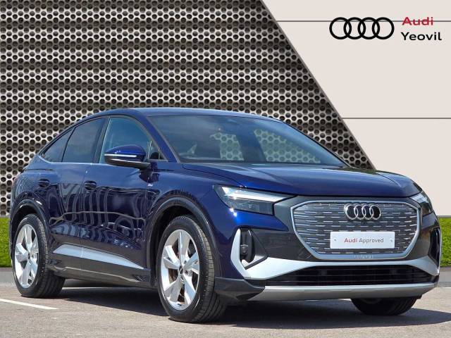 Audi Q4 Sportback e-tron Q4 Sportback S line 40 e-tron  150,00 kW 4x4 vehicle Electric Navarra blue, metallic