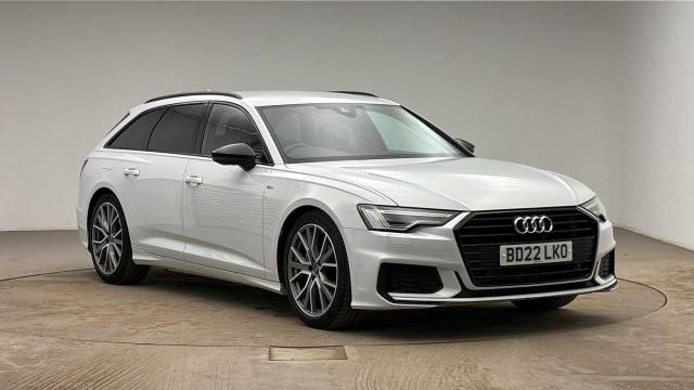 Audi A6 2.0 Avant Black Edition 40 TFSI  204 PS S tronic Estate Petrol Glacier White Metallic