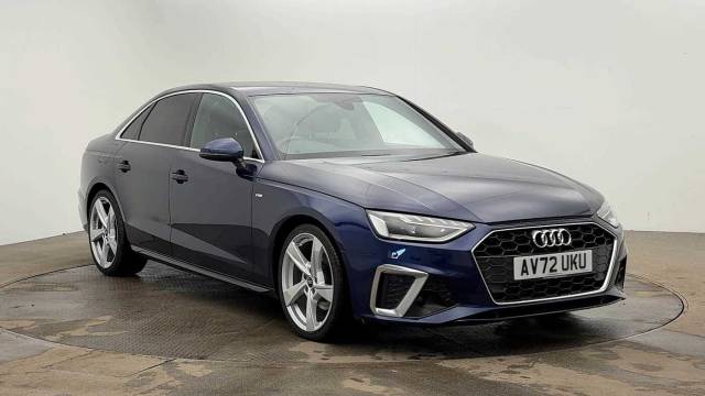 Audi A4 Saloon 2.0 S line 35 TFSI  150 PS S tronic Saloon Petrol Navarra Blue Metallic