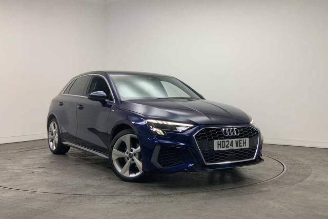 Audi A3 Sportback 1.5 S line 35 TFSI  150 PS S tronic Hatchback Petrol Navarra blue, metallic