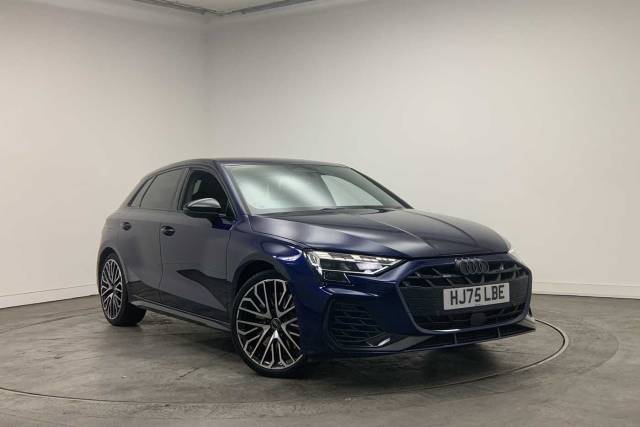 Audi S3 Sportback 2.0 Black Edition TFSI  333 PS S tronic Hatchback Petrol Navarra blue, metallic