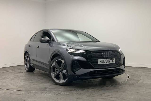 Audi Q4 Sportback e-tron Black Edition 50 quattro 220,00 kW 4x4 vehicle Electric Typhoon grey, metallic