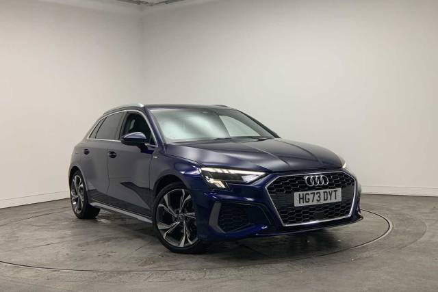Audi A3 Sportback 1.5 S line 35 TFSI  150 PS 6-speed Hatchback Petrol Navarra blue, metallic