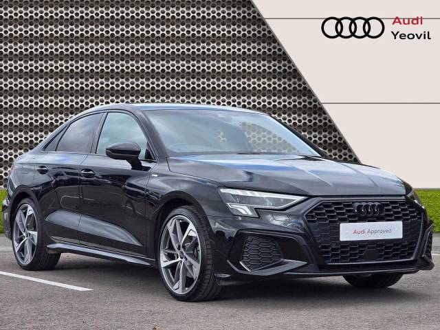 Audi A3 Saloon 1.5 Black Edition 35 TFSI  150 PS S tronic Saloon Petrol Mythos black, metallic