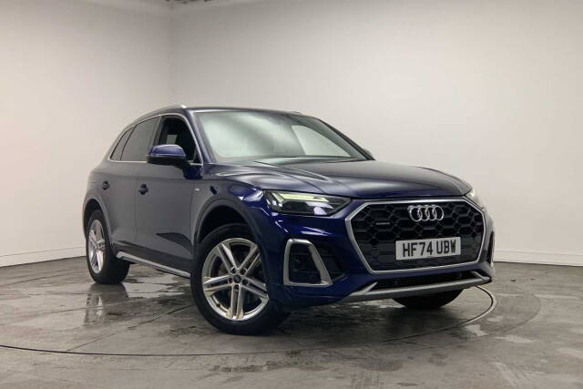 Audi Q5 2.0 S line 45 TFSI quattro 265 PS S tronic 4x4 vehicle Petrol Navarra Blue Metallic