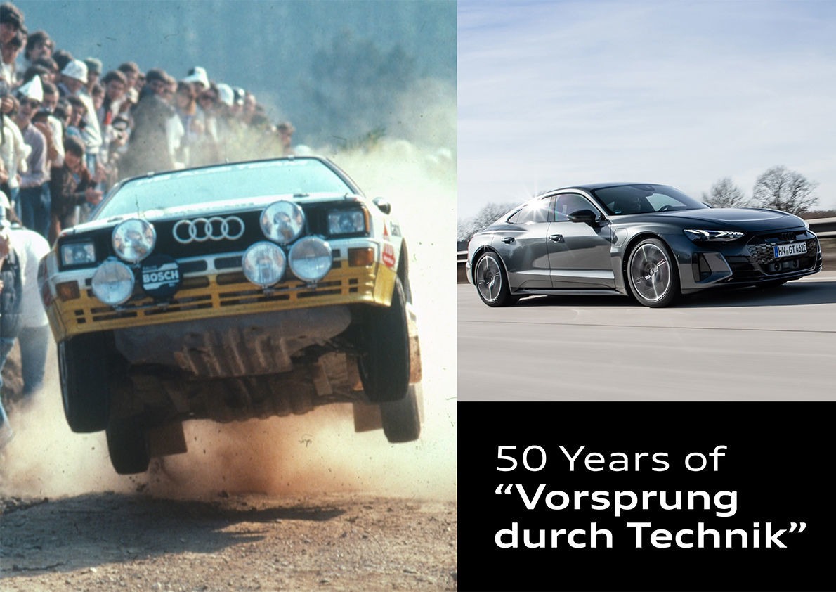 A Slogan with History: Audi marks 50 Years of “Vorsprung durch Technik”