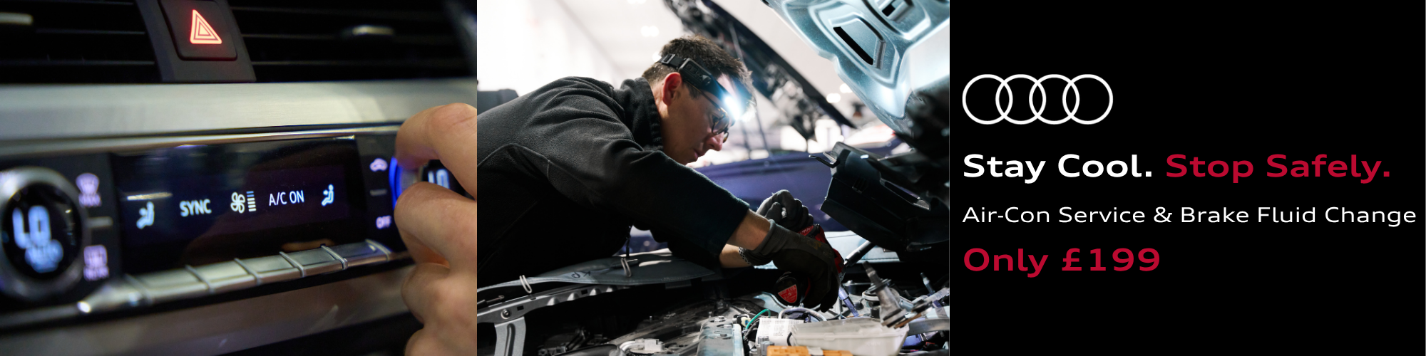 £199 Air-Con Service and Brake Fluid Change